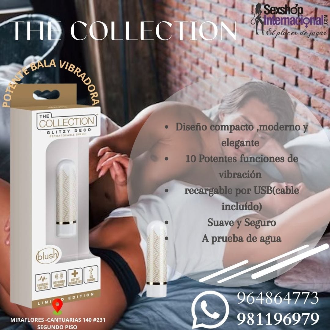 BALA VIBRADORA -MINI ESTIMULADOR CLITORAL-THE COLLECTION-RECARGABLE-SEXSHOP LIMA 981196979 